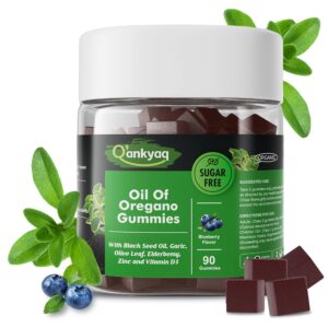 Frasco gomitas Q'ankyaq aceite orégano herbal 90 piezas