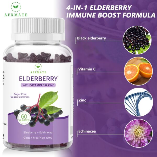 Gomitas Sambucus sin azúcar sin aditivos