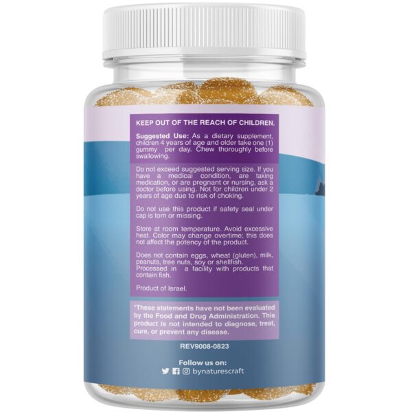 Frasco de gomitas para sistema inmune niños Natures Craft