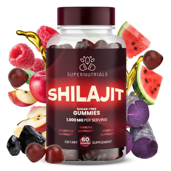 Frasco gomitas SUPERNUTRIALS Shilajit Himalaya 1000mg