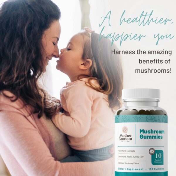 Frasco gomitas suplemento multi hongos 100 unidades