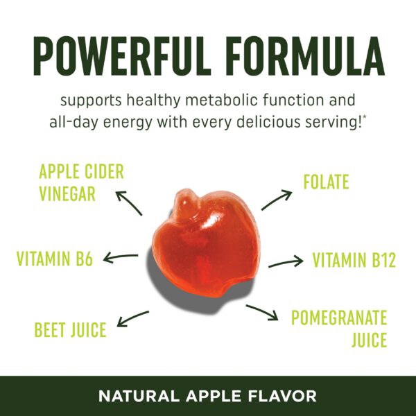 Frasco gomitas vinagre sidra manzana MAV Nutrition