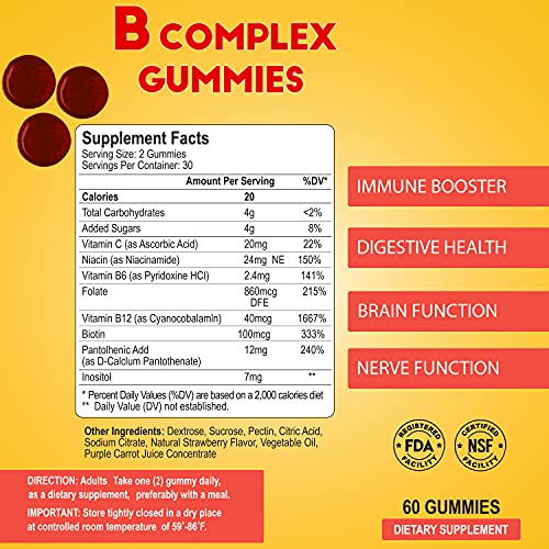 Frasco gomitas vitamina B ALFA VITAMINS cerrado