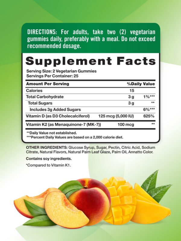 Frasco gomitas vitaminas Nature's Truth 50 unidades