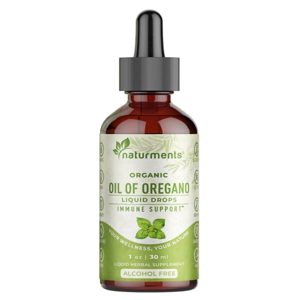 Frasco gotas aceite de orégano Naturments 30 ml saludable y vegano