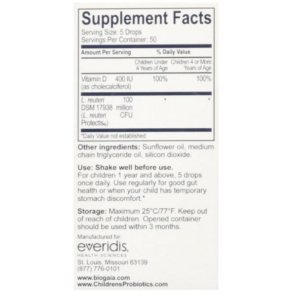 Frasco gotas bebé BioGaia ProTectis vitamina d 10ml