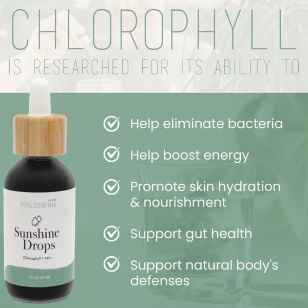 Version 1.0.0 Frasco gotas clorofila Philosophie detox y piel radiante