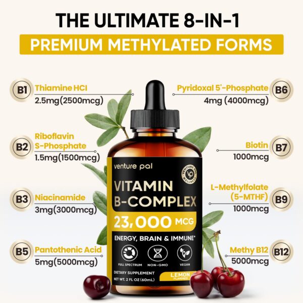 Frasco de gotas de Complejo B Venture Pal 2 fl oz