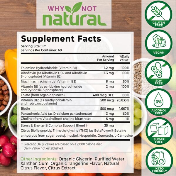 Envase gotas líquidas vitamina B y D3K2 Why Not Natural