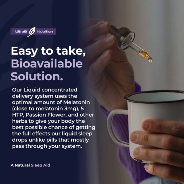 Frasco gotas melatonina con valeriana 2 onzas Ultra6
