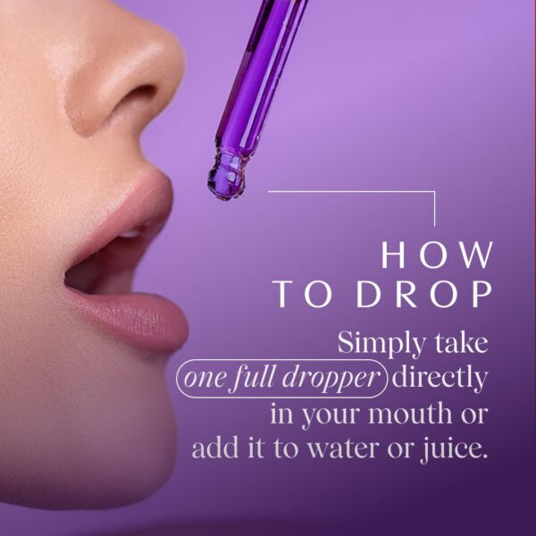 Frasco gotas Mindcraft vegano para anti-envejecimiento y longevidad