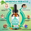 Frasco gotas moringa orgánica mezcla antioxidante y energía