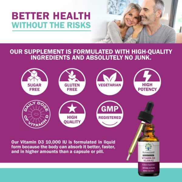 Frasco gotas vitamina d3 alta potencia naturegenx