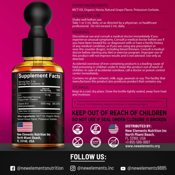 Frasco con gotero y etiqueta