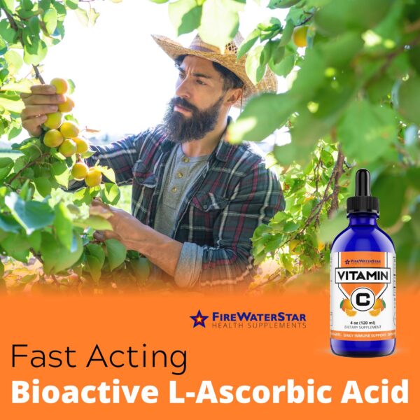 Frasco con gotero de vitamina C