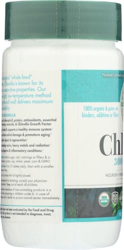 Frasco de Green Foods Chlorella 200 mg 300 cápsulas