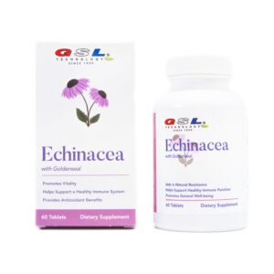 Version 1.0.0 Frasco GSL Technology 120 tabletas Echinacea y Goldenseal para inmunidad
