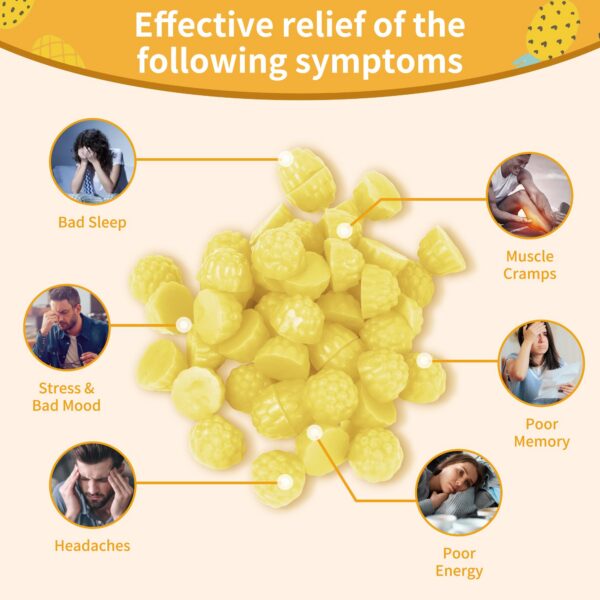 Frasco de gomitas magnesio glicinato