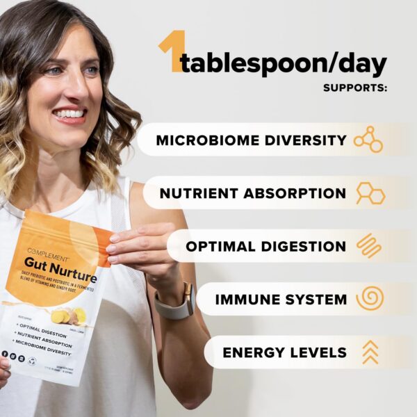 Suplemento prebiótico 30 porciones Gut Nurture Jengibre