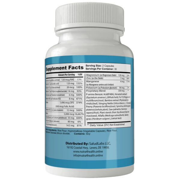 Frasco Hairfortin vitaminas para crecimiento capilar