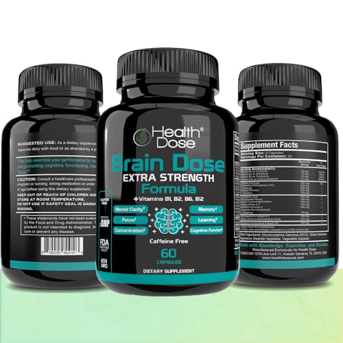Frasco Health Dose Brain Dose suplemento mental potente