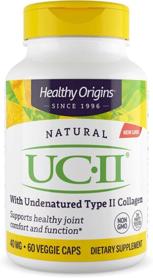 Frasco de Healthy Origins UC-II colágeno tipo II para articulaciones