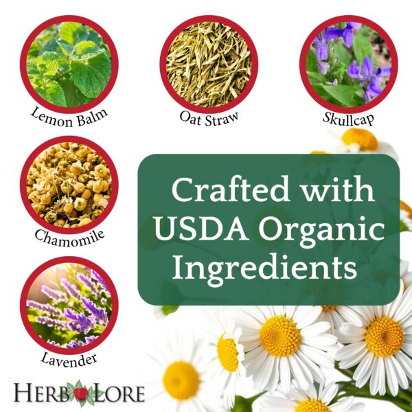 Frasco cerrado Herb Lore Relax extracto sin alcohol para niños