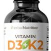 Version 1.0.0 Frasco Herbal Nutrition Vitamina D3 K2 orgánica 5000 IU 270 dosis