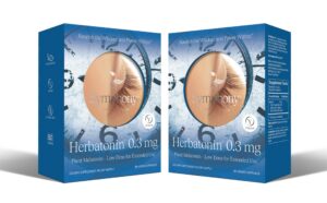 Version 1.0.0 Frasco Herbatonin melatonina natural planta 180 cápsulas veganas