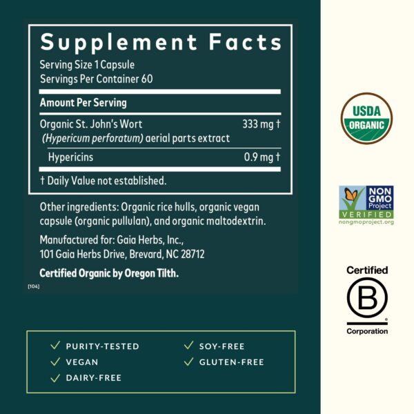 Frasco de Hierba de San Juan Gaia Herbs