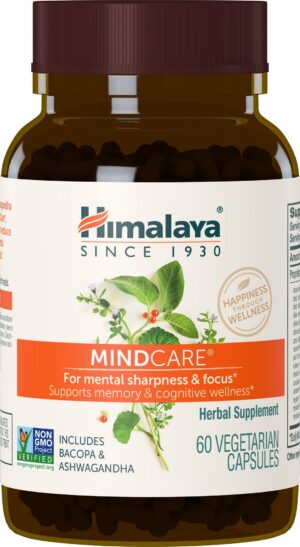 Frasco de Himalaya MindCare para agudeza mental