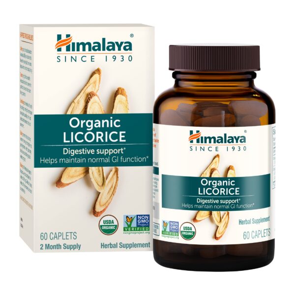Version 1.0.0 Frasco Himalaya regaliz orgánico para apoyo digestivo natural