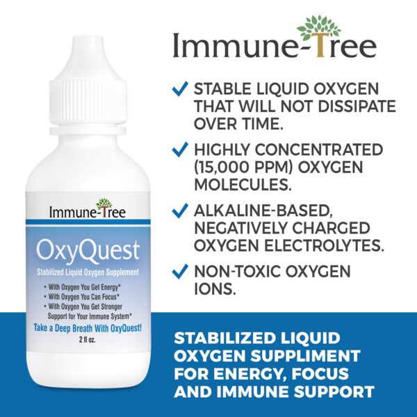 Version 1.0.0 Frasco de Immune Tree Oxyquest multivitamínico 2oz