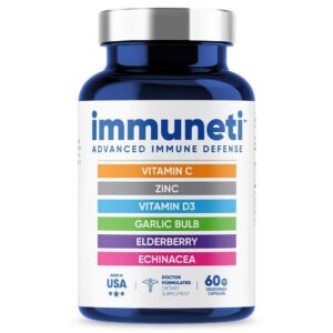 Frasco Immuneti defensa inmune avanzada vitamina C D3 zinc