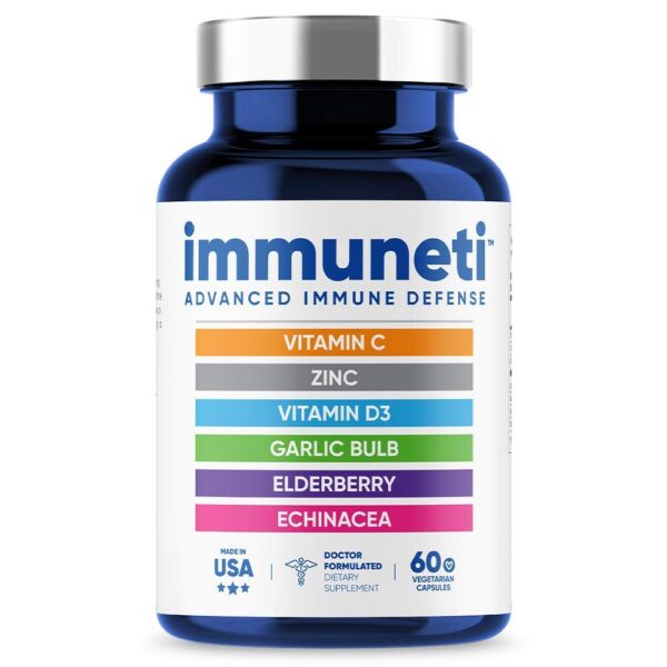 Frasco Immuneti defensa inmune avanzada vitamina C D3 zinc