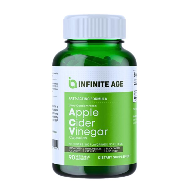 Frasco INFINITE AGE cápsulas vinagre manzana 1950mg 90 unidades