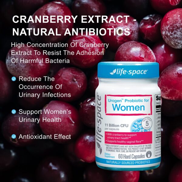 Frasco interior probiótico Life-Space Urogen salud vaginal