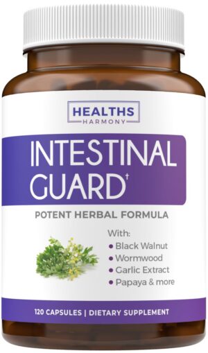 Version 1.0.0 Frasco de Intestinal Guard suplemento natural 120 cápsulas