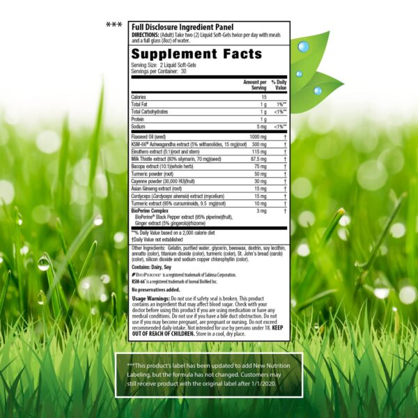 Frasco Irwin Naturals Ashwagandha Extra Fuerte