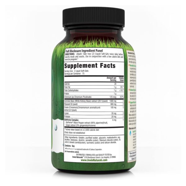 Version 1.0.0 Frasco Irwin Naturals bloqueo de carbohidratos suplemento 150 cápsulas