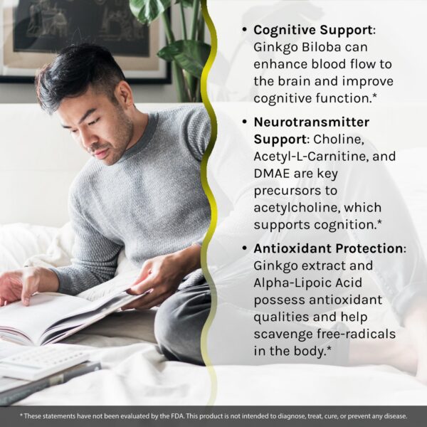 Version 1.0.0 Frasco Irwin Naturals Ginkgo Smart con ingredientes para salud cognitiva