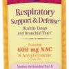 Frasco Irwin Naturals para limpieza respiratoria con 60 tabletas