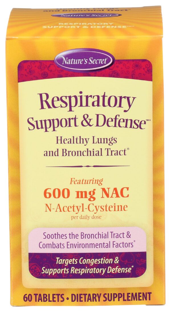 Frasco Irwin Naturals para limpieza respiratoria con 60 tabletas