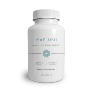 Version 1.0.0 Frasco Isagenix IsaFlush apoyo digestivo suave 60 cápsulas
