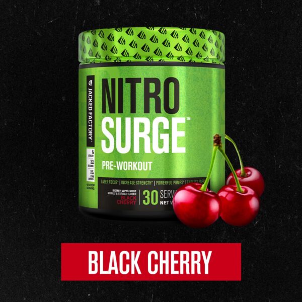 Frasco Jacked Factory Nitrosurge sabor Cereza Negra