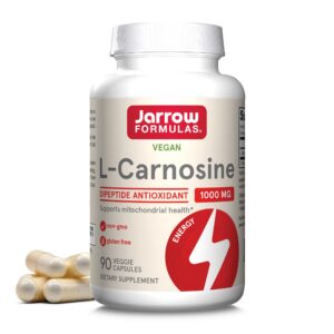 Frasco Jarrow Formulas L-Carnosine Dipeptide 90 cápsulas