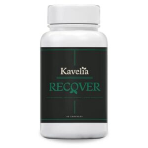 Frasco Kavelia Recovery cápsulas soporte hígado y hidratación