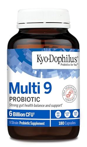 Frasco de Kyo-Dophilus Multi-9 probiótico salud gastrointestinal