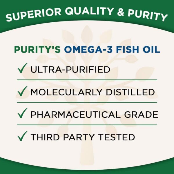Frasco lateral Omega 3 Ultra Puro Purity Products