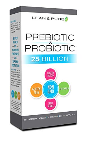 Frasco Lean & Pure prebiótico y probiótico 30 cápsulas
